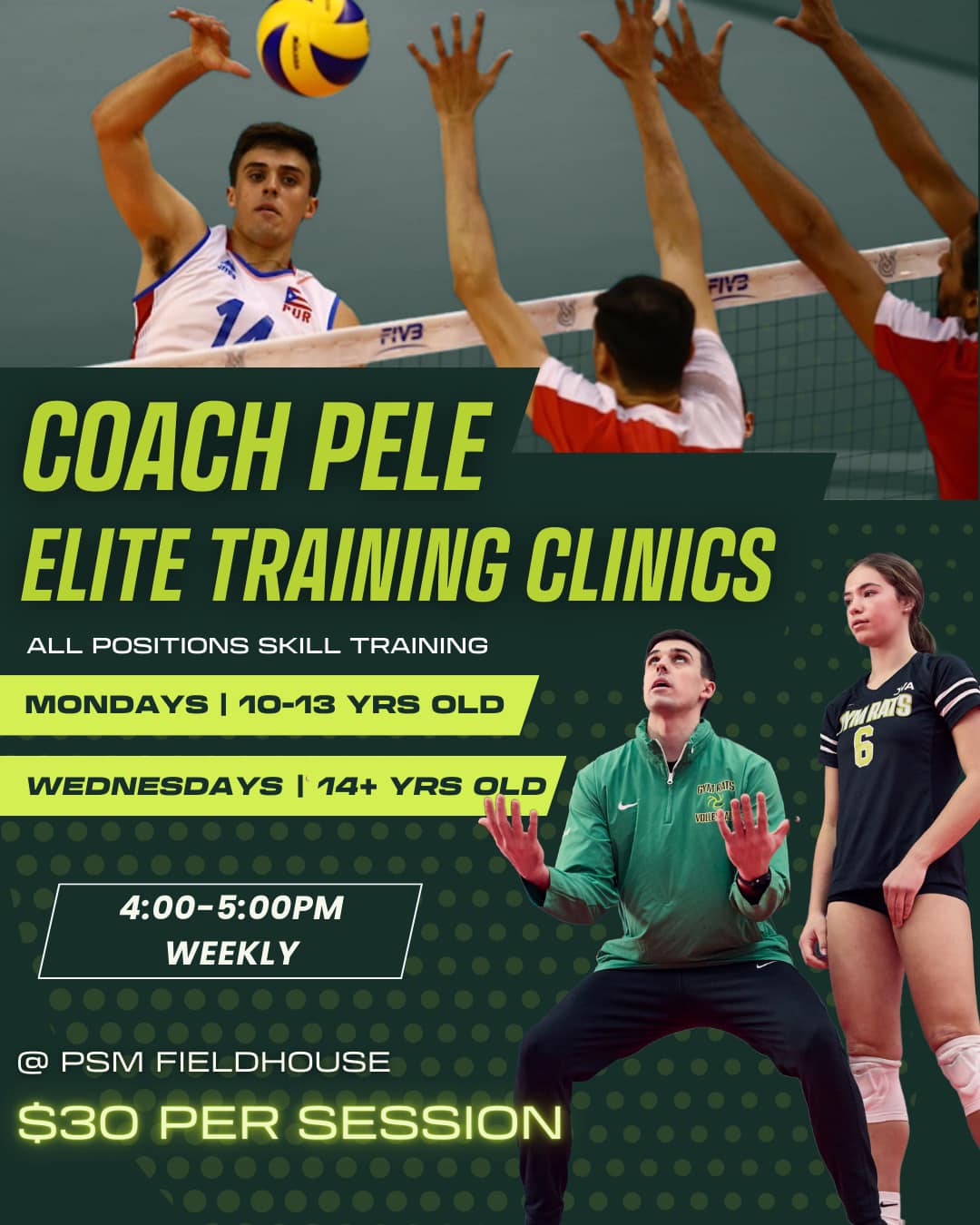 Coach Pele Elite Training Clinics